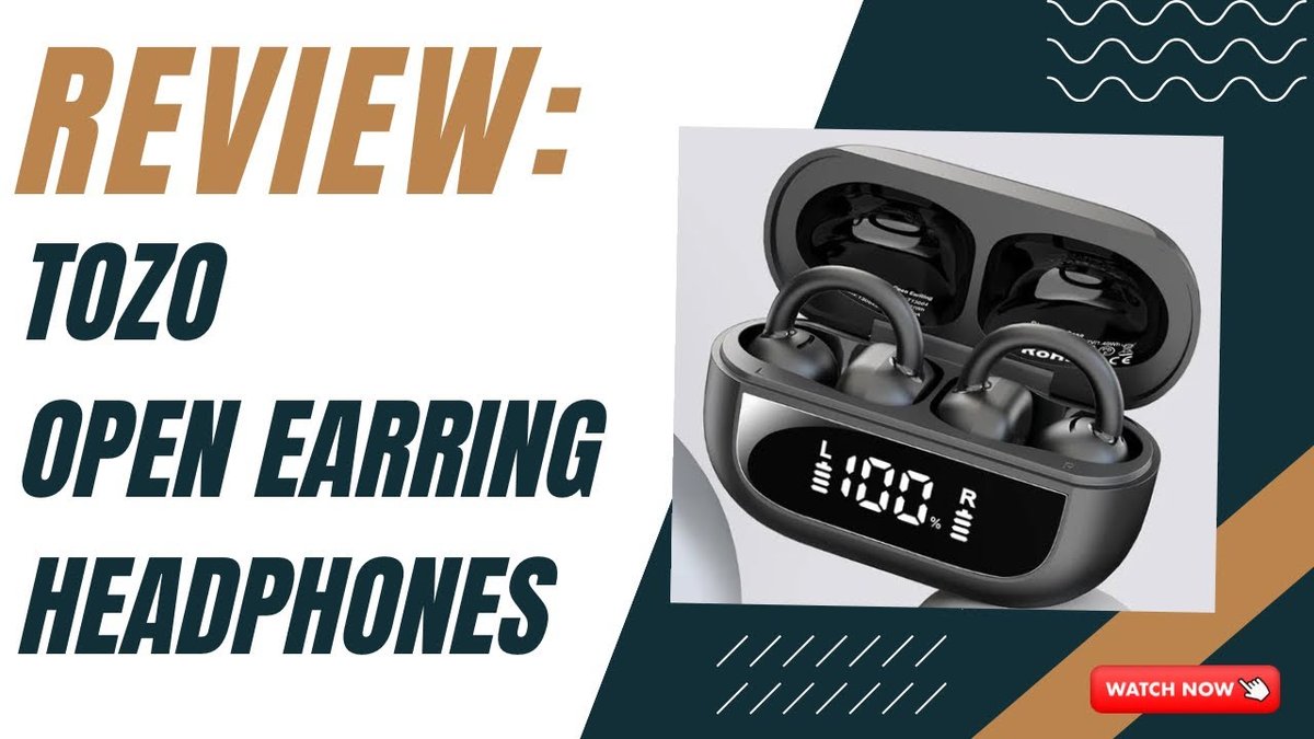 TOZO OpenEarRing Auricolari Bluetooth Open-Ear